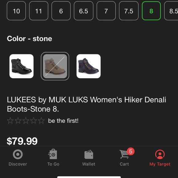 Lukees by Muk Luks Women Hiker Boots STONE - Picture 3 of 8